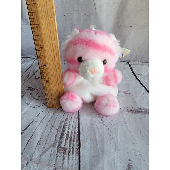 New Aurora World Palm Pals Rose Pink Tiger 5inch Plush Stuffed Animal Toy - Picture 7 of 7